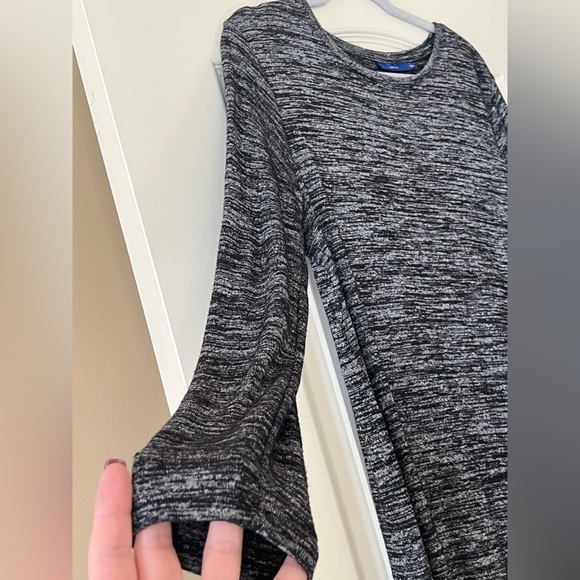 APT. 9 Black & Charcoal Long Sleeve Tee Wom size Large - Picture 9 of 10